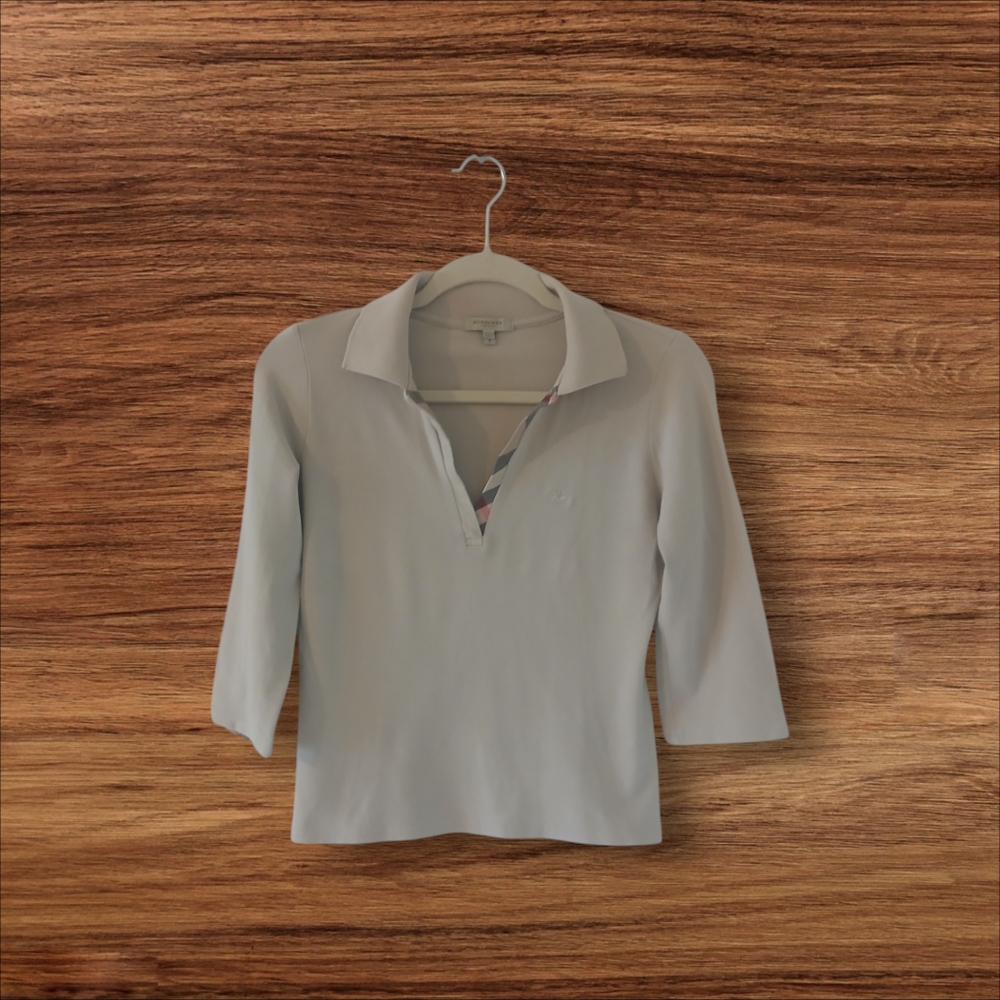 Burberry Cream Women's Polo Shirt